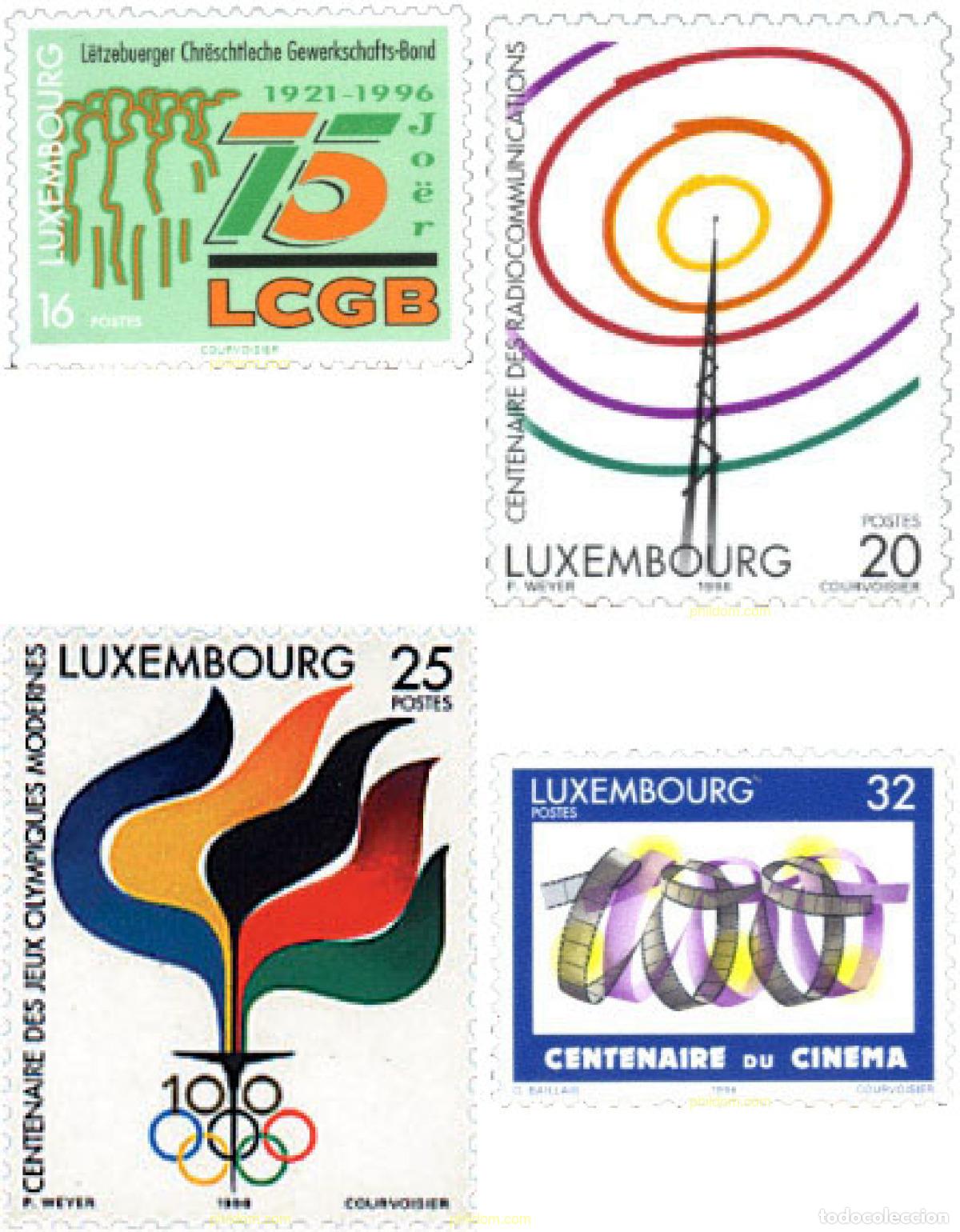 Sellos: 67553 MNH LUXEMBURGO 1996 ANIVERSARIOS