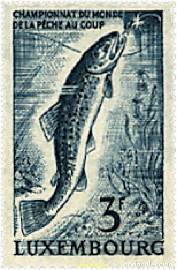 Sellos: 97319 MNH LUXEMBURGO 1963 CAMPEONATO DEL MUNDO DE PESCA