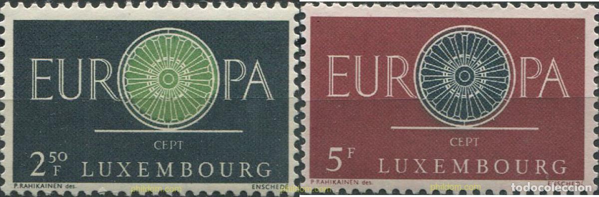 Sellos: 97300 MNH LUXEMBURGO 1960 EUROPA CEPT. RUEDA CON 19 RADIOS