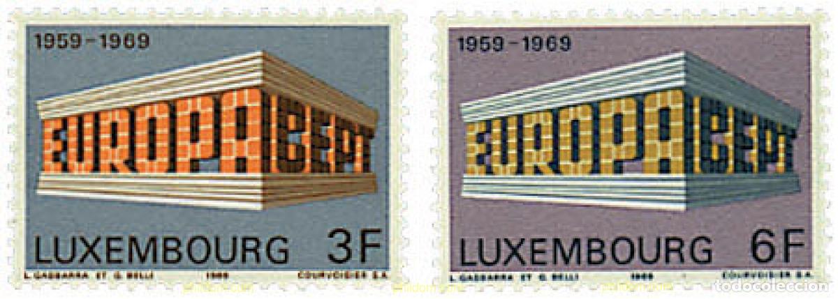 Sellos: 97420 MNH LUXEMBURGO 1969 EUROPA CEPT. 10 ANIVERSARIO DE LA CEPT