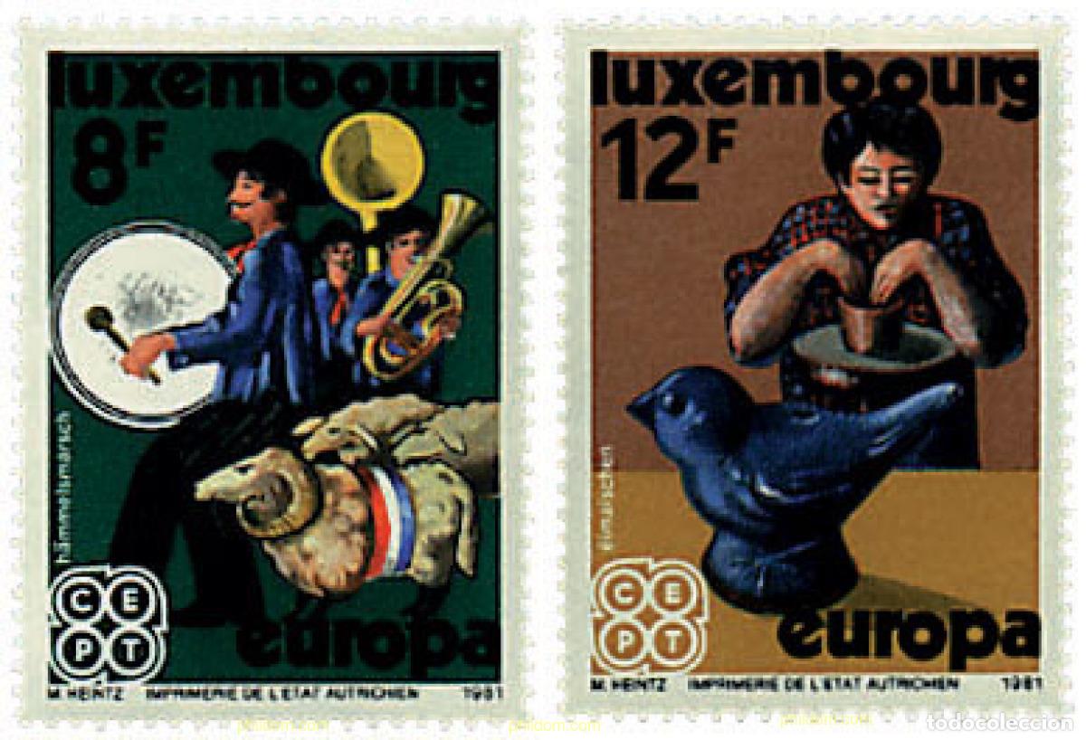 Sellos: 97559 MNH LUXEMBURGO 1981 EUROPA CEPT. FOLCLORE
