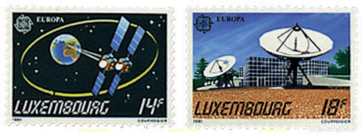 Sellos: 97682 MNH LUXEMBURGO 1991 EUROPA CEPT. TELECOMUNICACIONES