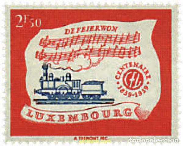 Sellos: 97296 MNH LUXEMBURGO 1959 CENTENARIO DEL FERROCARRIL EN LUXEMBURGO