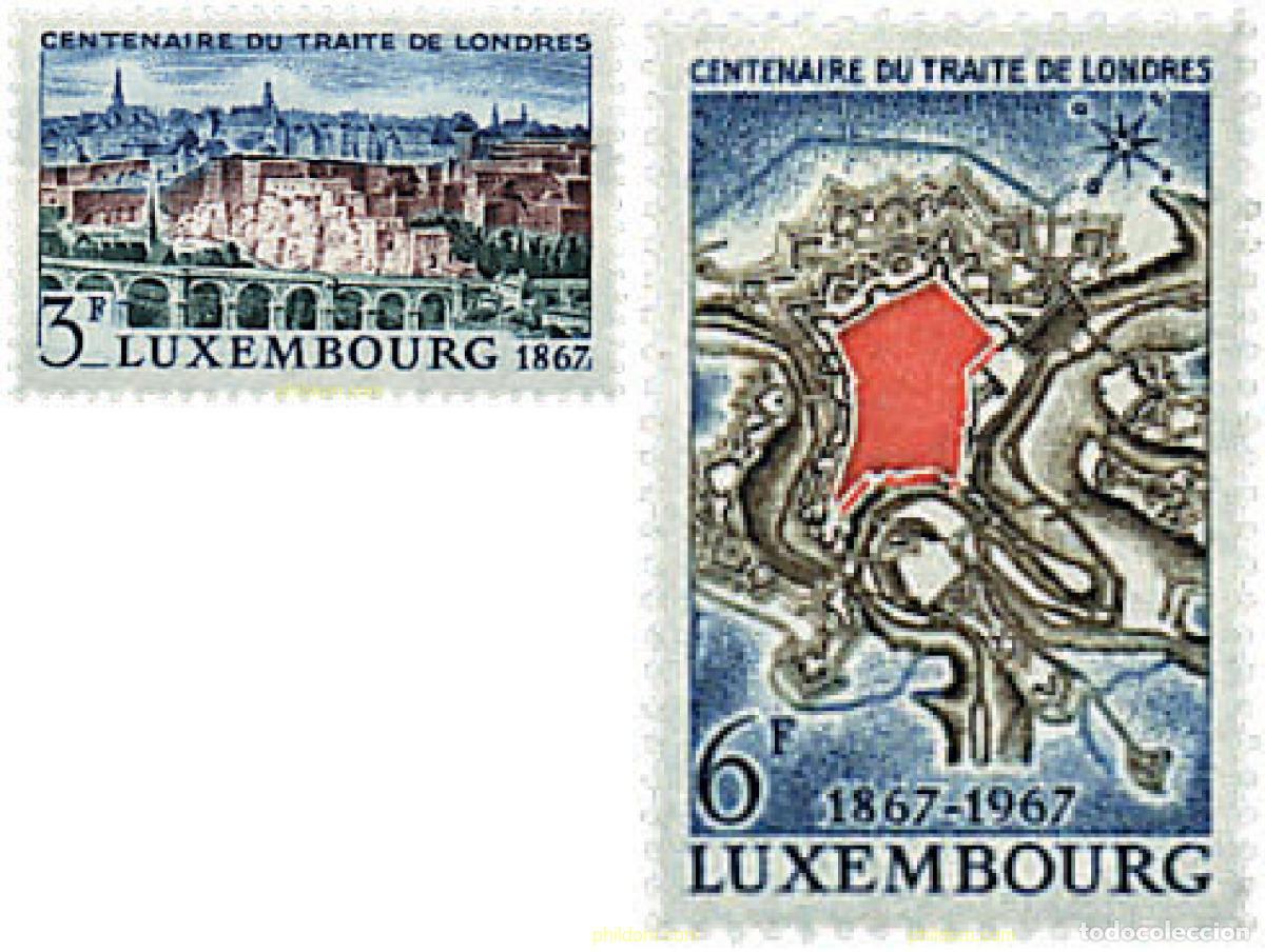 Sellos: 97379 MNH LUXEMBURGO 1967 CENTENARIO DEL TRATADO DE LONDRES SOBRE LA NEUTRALIDAD