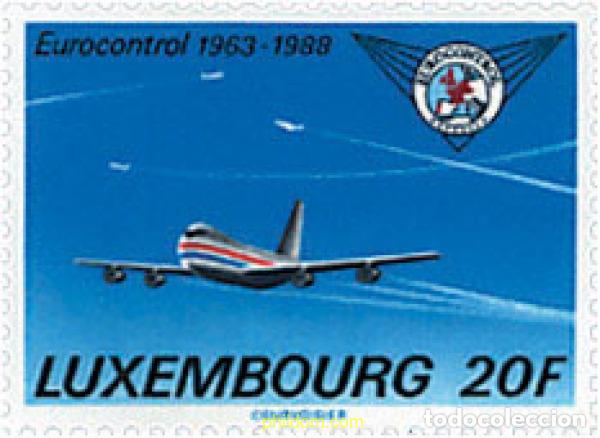Sellos: 339496 MNH LUXEMBURGO 1988 CONFERENCIA EUROPEA DE TRANSPORTES. 25 ANIVERSARIO DE EUROCONTROL