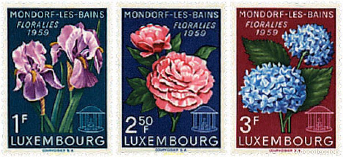 Sellos: 97294 MNH LUXEMBURGO 1959 FLORALIA DE MONDORF-LES-BAINS