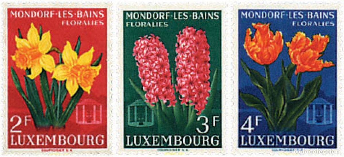 Sellos: 300412 MNH LUXEMBURGO 1955 FLORALIA DE MONDORF-LES-BAINS