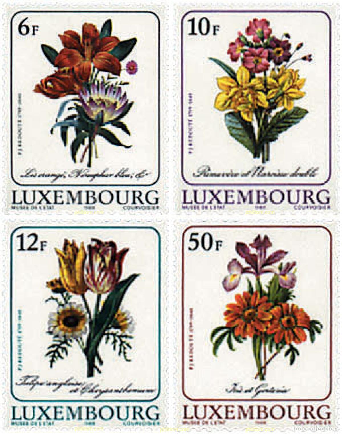 Sellos: 97646 MNH LUXEMBURGO 1988 COMPOSICIONES FLORALES