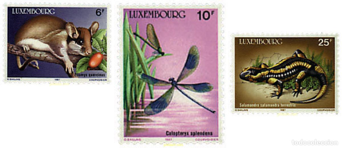 Sellos: 218718 MNH LUXEMBURGO 1987 A&Ntilde;O EUROPEO DEL MEDIO AMBIENTE