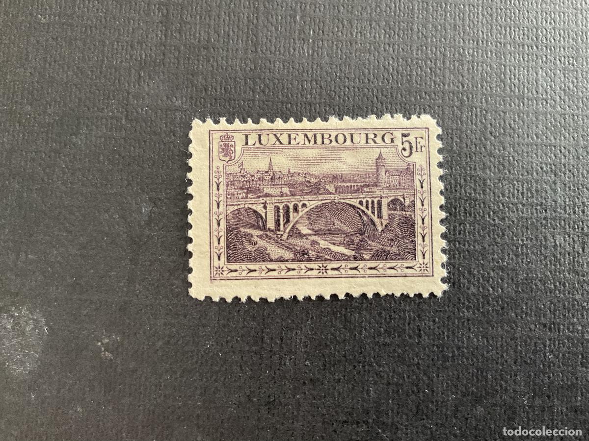 Sellos: LUXEMBURGO N&ordm; YVERT 134** A&Ntilde;O 1921. PUENTE ADOLFO, EN LUXEMBURGO. CON CHARNELA