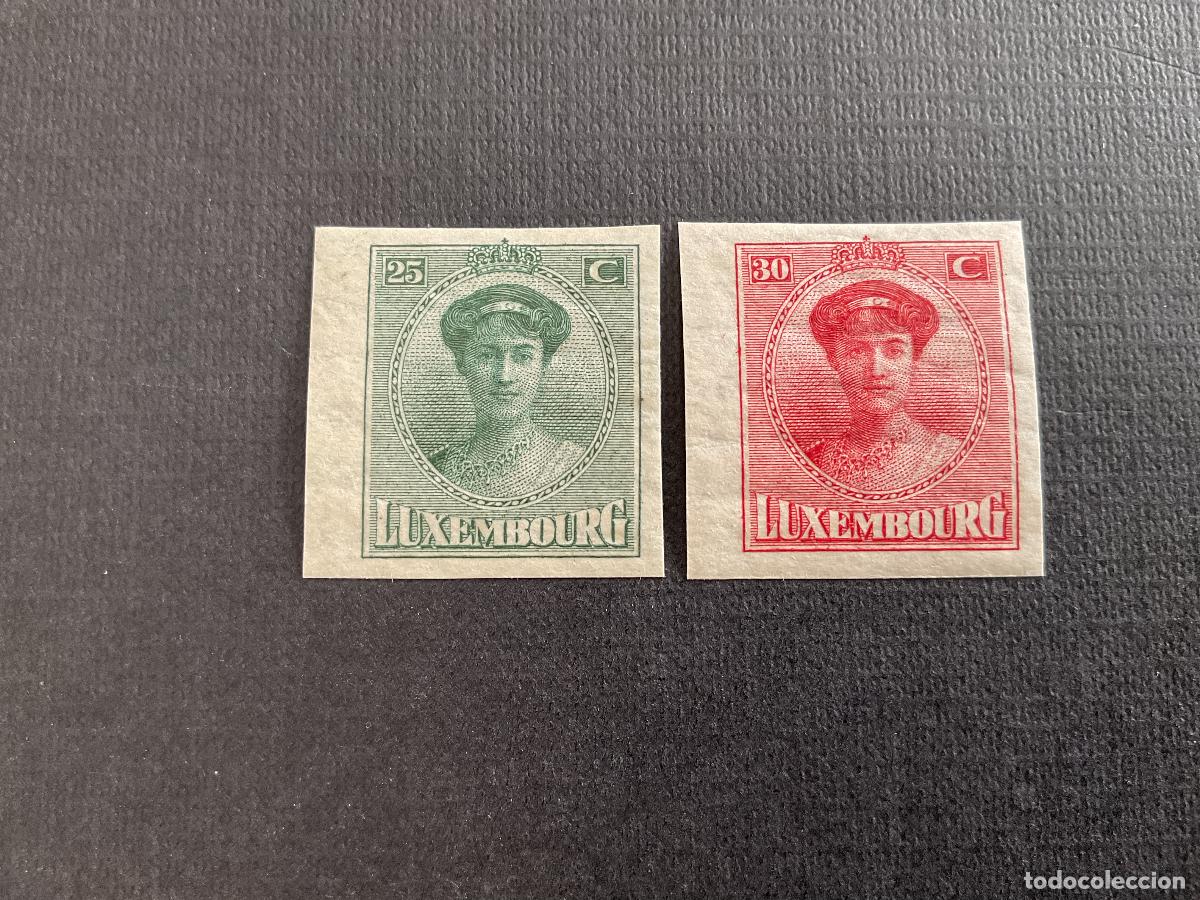Sellos: LUXEMBURGO N&ordm; YVERT 135/6*** A&Ntilde;O 1922. EXPOSICION FILATELICA DE LUXEMBURGO