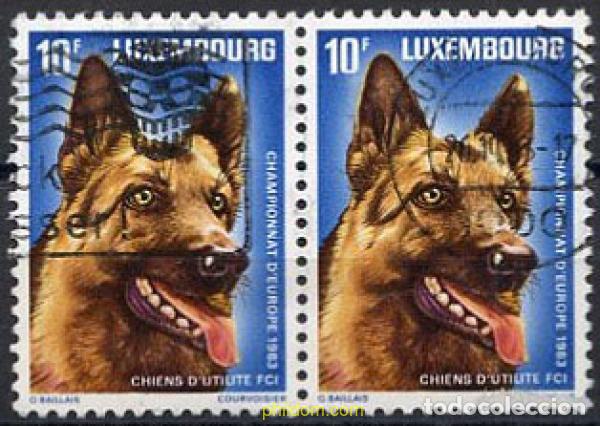 Sellos: 218701 USED LUXEMBURGO 1983 CAMPEONATO DE EUROPA DE PERROS DE TRABAJO