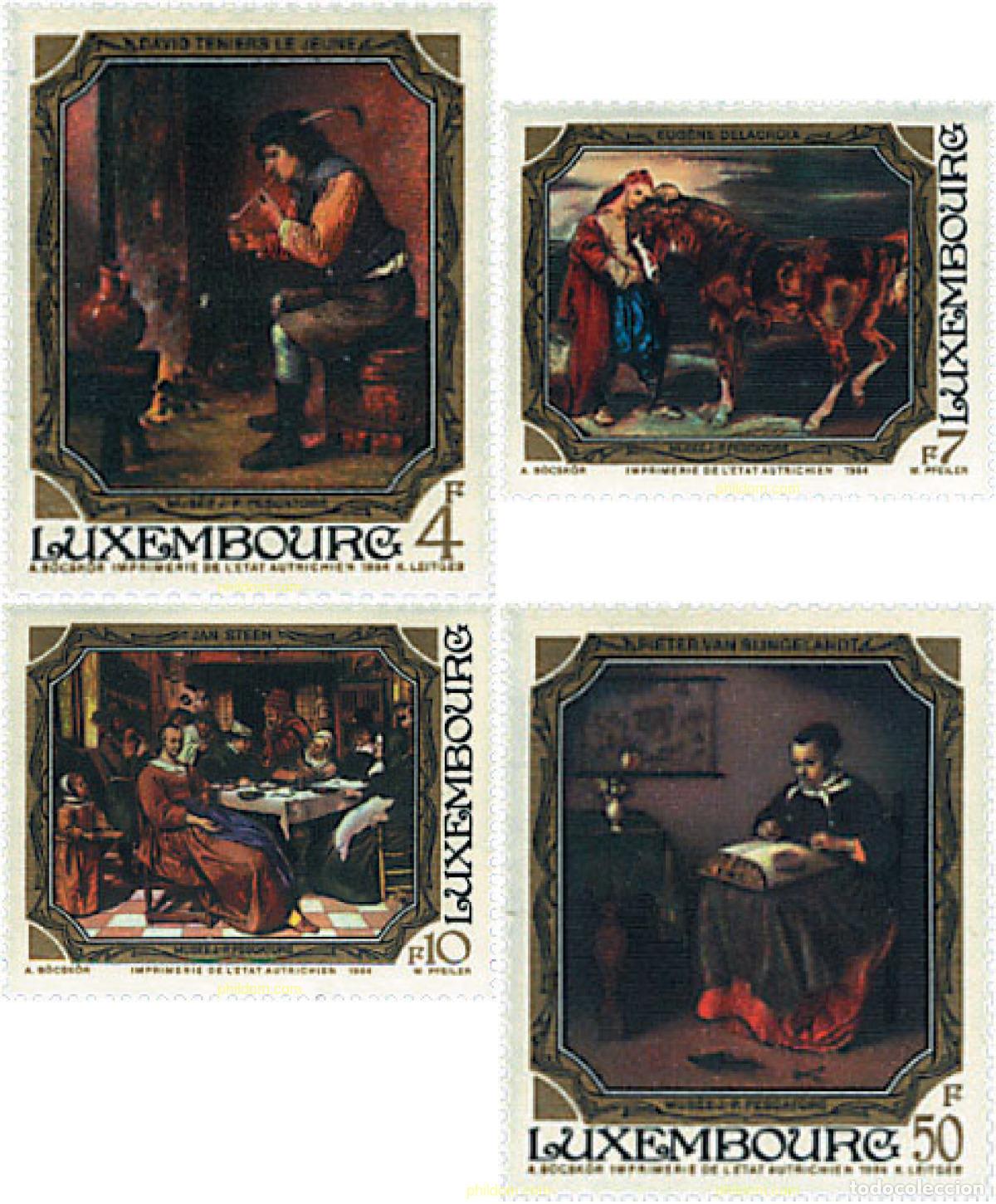 Sellos: 97597 MNH LUXEMBURGO 1984 PINTURAS DEL MUSEO JEAN-PIERRE PESCATORE