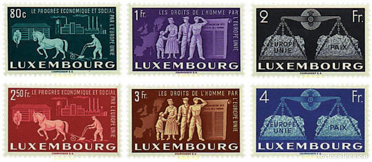Sellos: 339414 HINGED LUXEMBURGO 1951 PRO EUROPA UNIDA