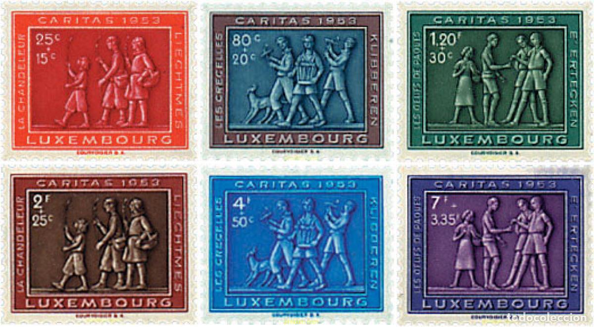 Sellos: 339444 HINGED LUXEMBURGO 1953 CARITAS
