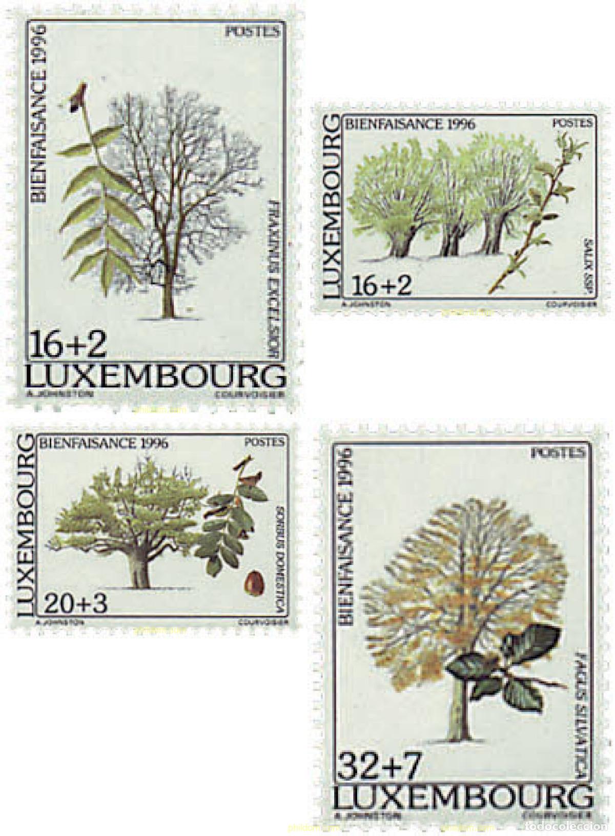 Sellos: 31055 MNH LUXEMBURGO 1996 SELLOS DE BENEFICIENCIA. ARBOLES