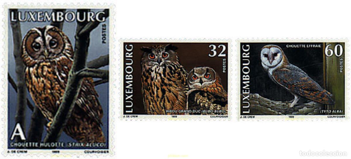 Sellos: 35433 MNH LUXEMBURGO 1999 AVES RAPACES