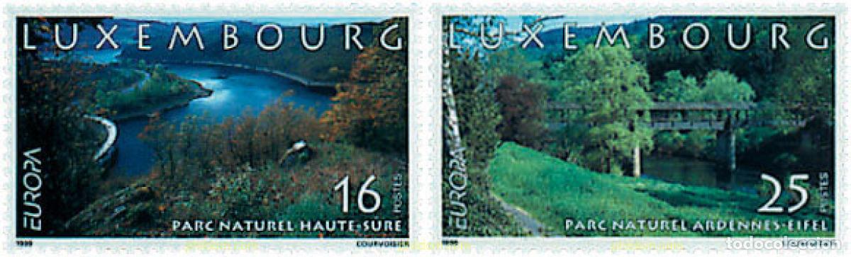 Sellos: 63174 MNH LUXEMBURGO 1999 EUROPA CEPT. RESERVAS Y PARQUES NATURALES