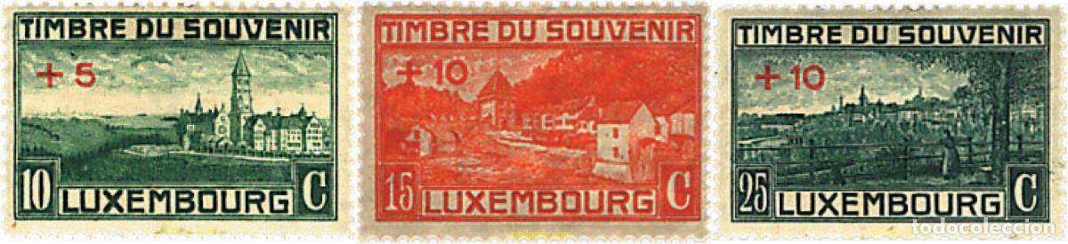 Sellos: 339396 HINGED LUXEMBURGO 1921 PRO MONUMENTO A LOS LEGIONARIOS CAIDOS EN LA GRAN GUERRA