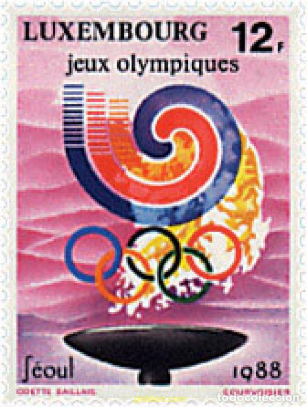Sellos: 97745 MNH LUXEMBURGO 1988 24 JUEGOS OLIMPICOS VERANO SEUL 1988