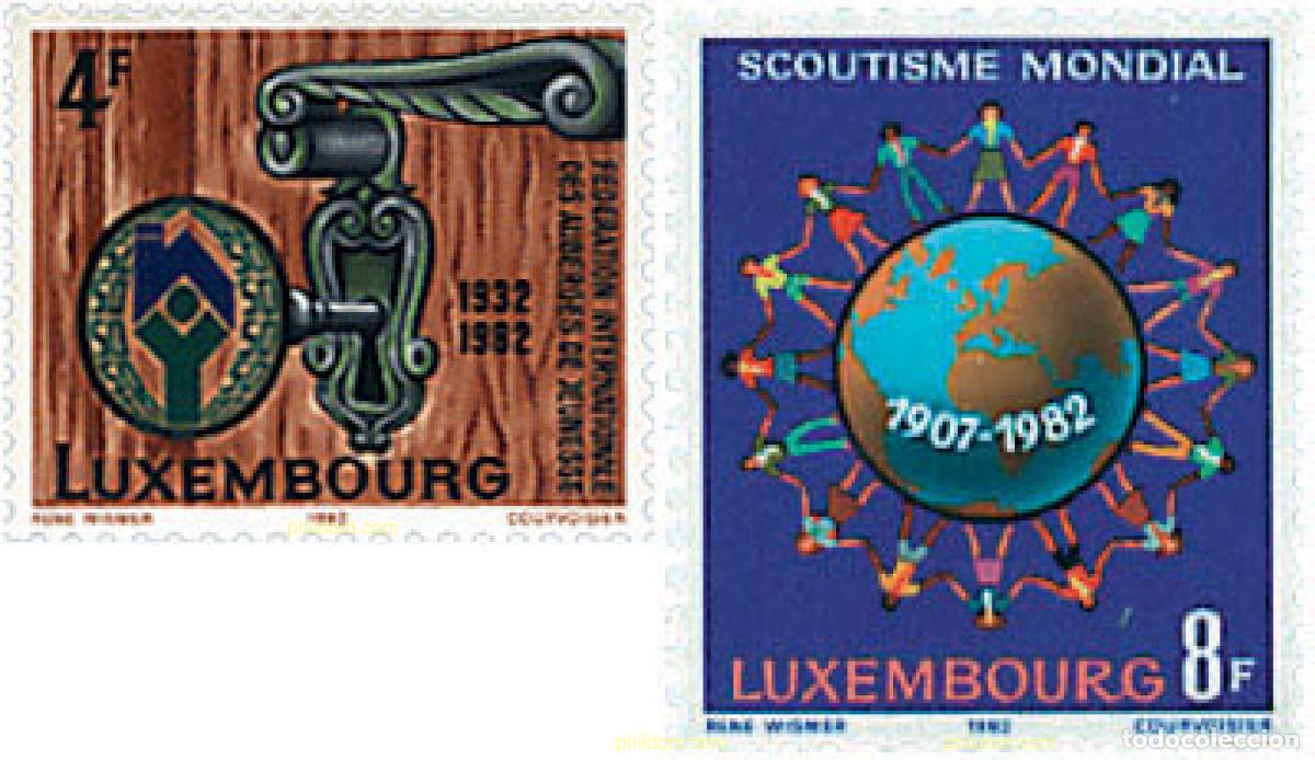 Sellos: 97569 MNH LUXEMBURGO 1982 75 ANIVERSARIO DEL ESCULTISMO