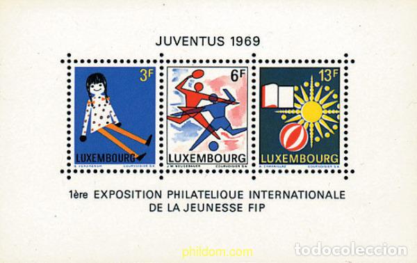 Sellos: 97419 MNH LUXEMBURGO 1969 JUVENTUS 1969. EXPOSICION FILATELICA INTERNACIONAL