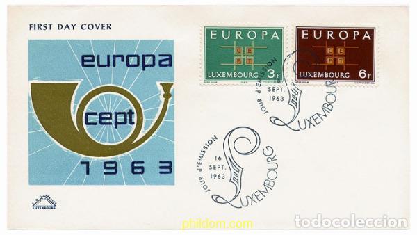 Sellos: 23537 MNH LUXEMBURGO 1963 EUROPA CEPT. SIGLAS CEPT