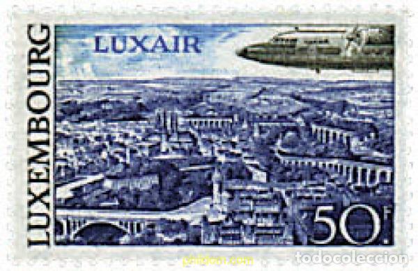 Sellos: 97811 MNH LUXEMBURGO 1968 AVION DE LUXAIR SOBRE LUXEMBURGO