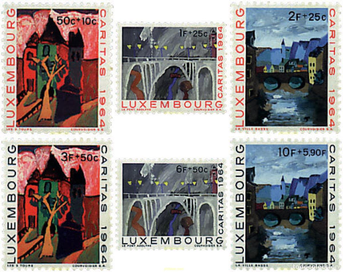 Sellos: 97331 MNH LUXEMBURGO 1964 PRO OBRAS SOCIALES