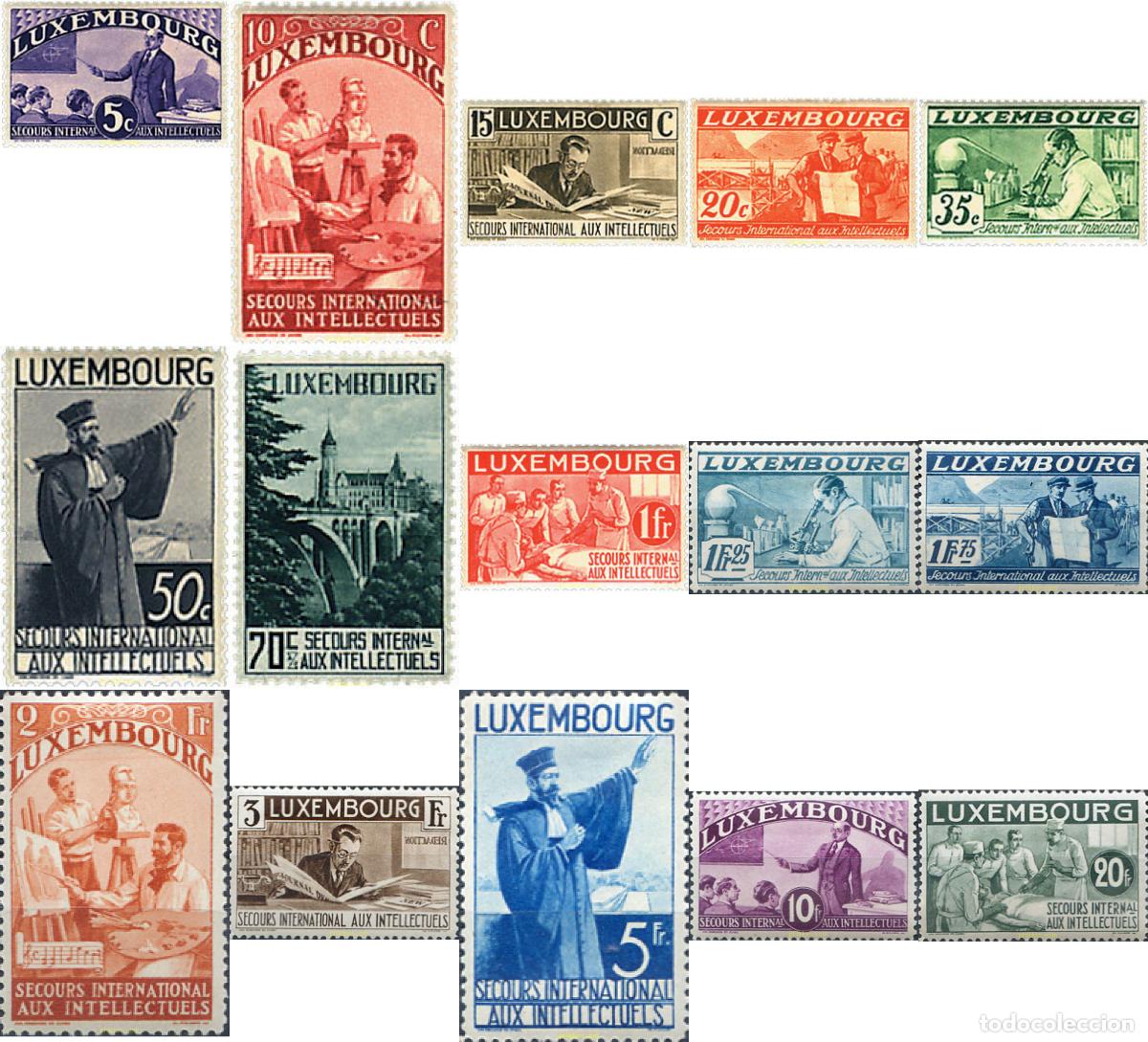 Sellos: 97229 HINGED LUXEMBURGO 1935 PRO COMITE INTERNACIONAL DE AYUDA AL INTELECTUAL