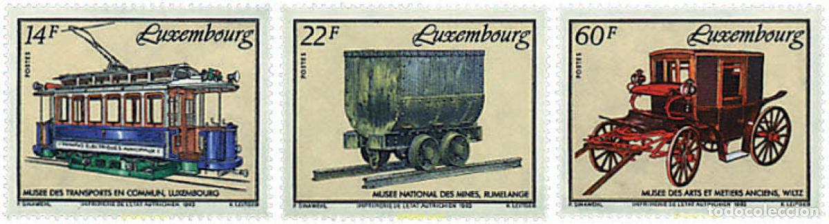 Sellos: 97698 MNH LUXEMBURGO 1993 MEDIOS DE TRANSPORTE ANTIGUOS