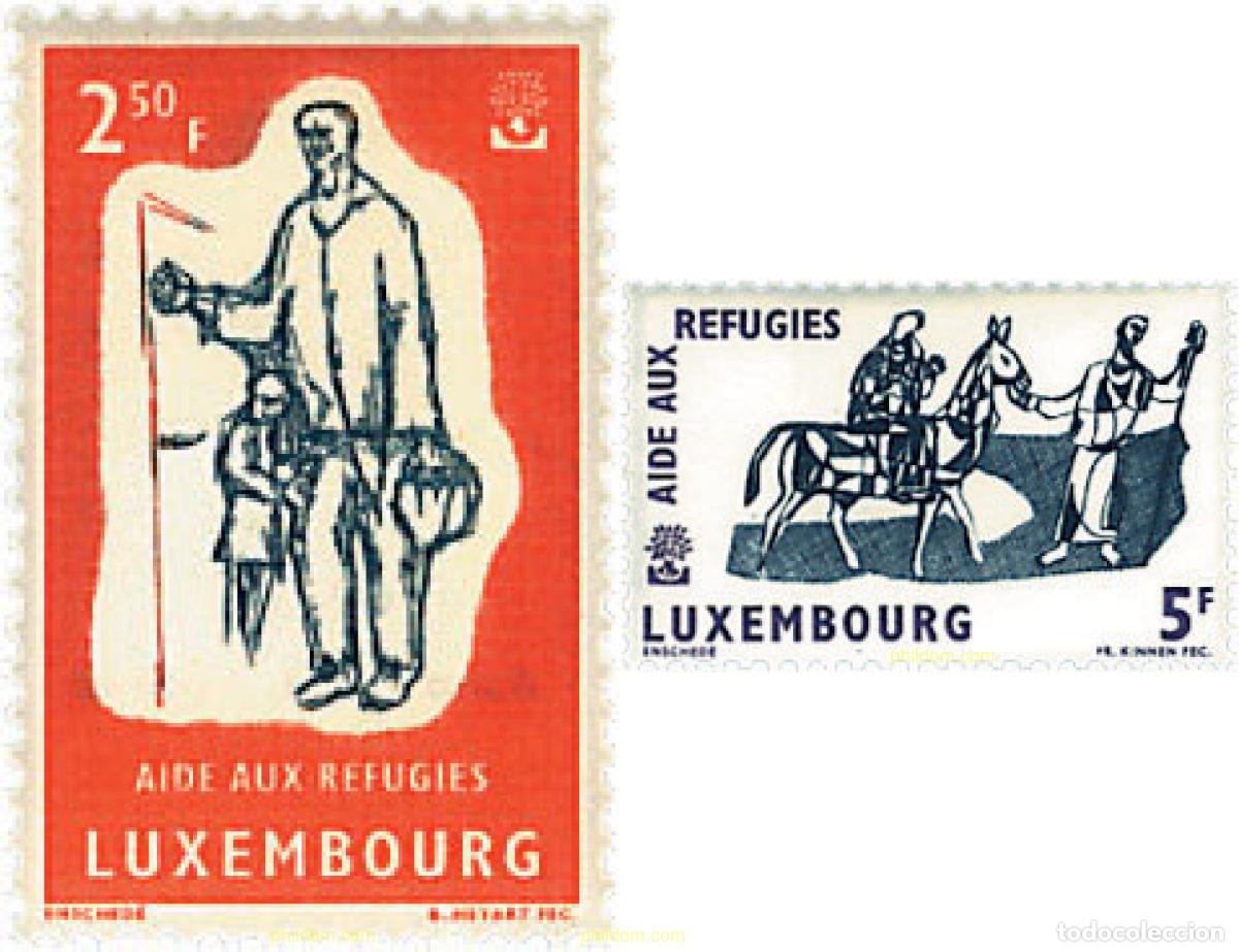 Sellos: 97299 MNH LUXEMBURGO 1960 A&Ntilde;O MUNDIAL DE LOS REFUGIADOS
