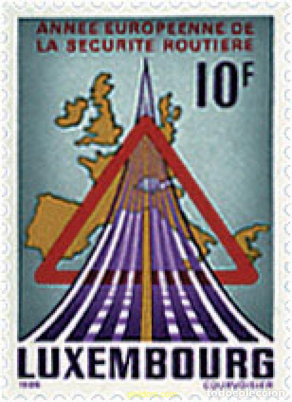 Sellos: 97628 MNH LUXEMBURGO 1986 A&Ntilde;O EUROPEO DE LA SEGURIDAD VIAL