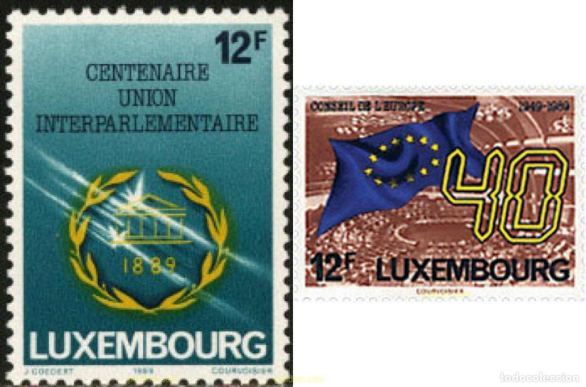 Sellos: 97657 MNH LUXEMBURGO 1989 ANIVERSARIOS EUROPEOS