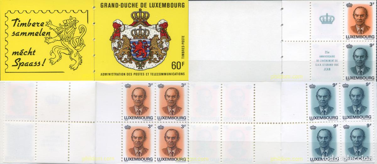 Sellos: 1750 MNH LUXEMBURGO 1989 25 ANIVERSARIO DEL ACCESO AL TRONO DEL GRAN DUQUE JEAN