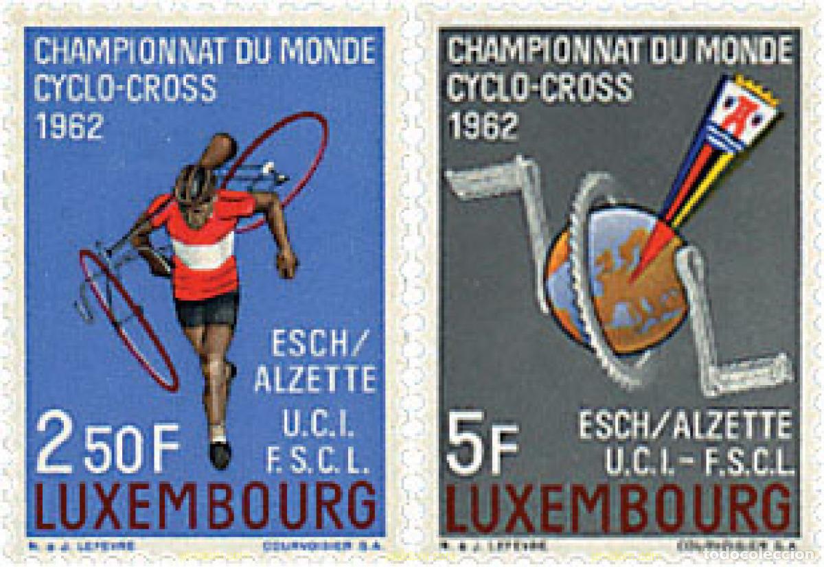 Stamps: 97313 MNH LUXEMBURGO 1962 CAMPEONATOS DEL MUNDO DE CICLO-CROSS EN ESCH-SUR-ALZETTE