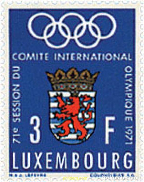 Stamps: 280944 HINGED LUXEMBURGO 1971 71 SESION DEL COMITE INTERNACIONL OLIMPICO