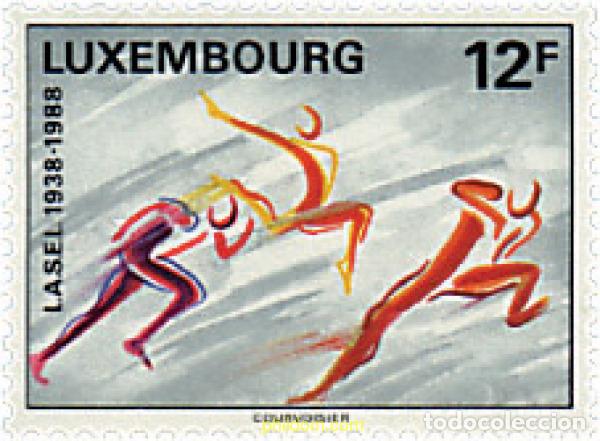 Sellos: 97651 MNH LUXEMBURGO 1988 50 ANIVERSARIO DE LA LIGA DEPORTIVAS ESTUDIANTILES.