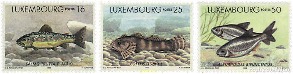 Sellos: 67554 MNH LUXEMBURGO 1998 PECES