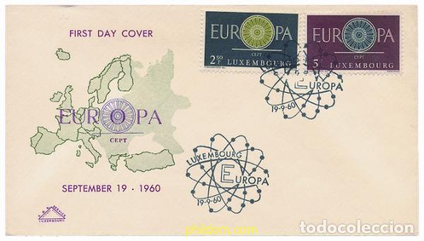 Sellos: 23491 MNH LUXEMBURGO 1960 EUROPA CEPT. RUEDA CON 19 RADIOS