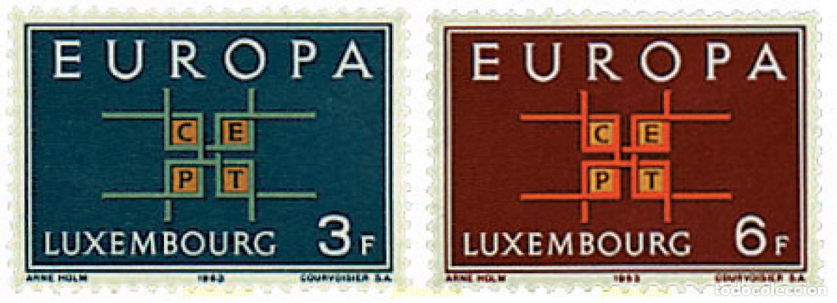 Sellos: 97325 MNH LUXEMBURGO 1963 EUROPA CEPT. SIGLAS CEPT