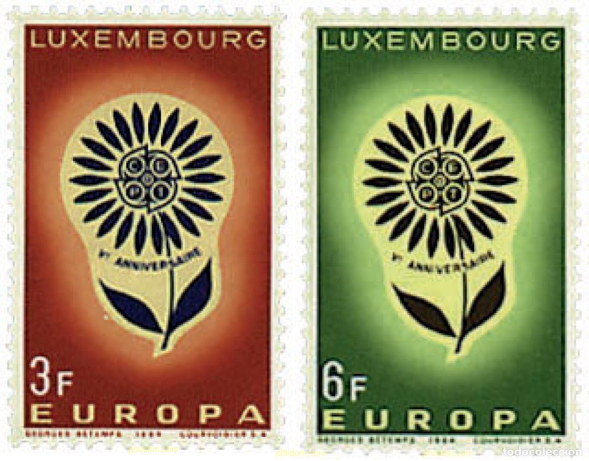 Sellos: 97462 MNH LUXEMBURGO 1964 EUROPA CEPT. MARGARITA CON 22 PETALOS