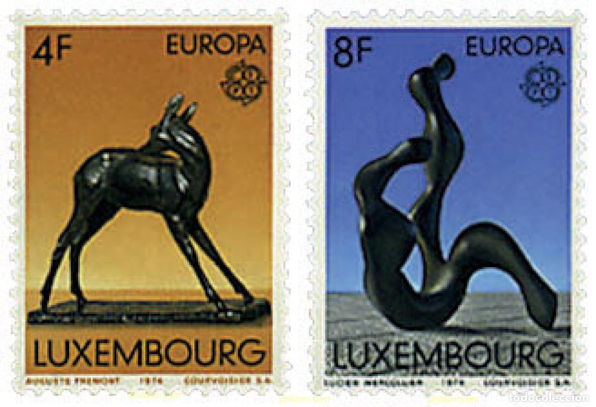 Sellos: 97477 MNH LUXEMBURGO 1974 EUROPA CEPT. ESCULTURAS