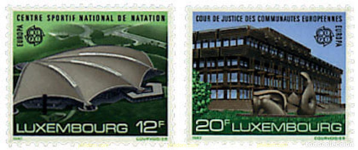 Sellos: 97639 MNH LUXEMBURGO 1987 EUROPA CEPT. ARQUITECTURA MODERNA