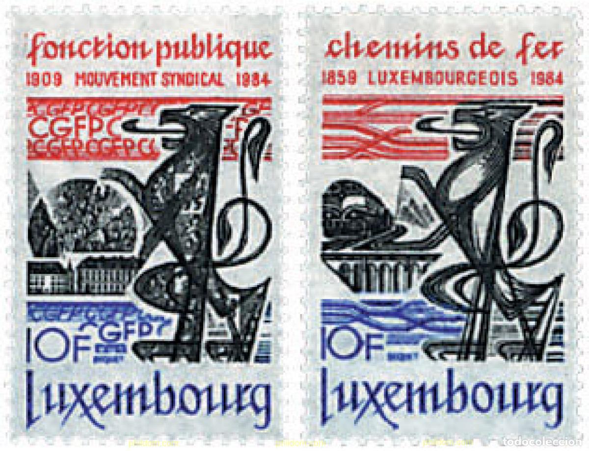 Sellos: 588586 MNH LUXEMBURGO 1984 ANIVERSARIOS