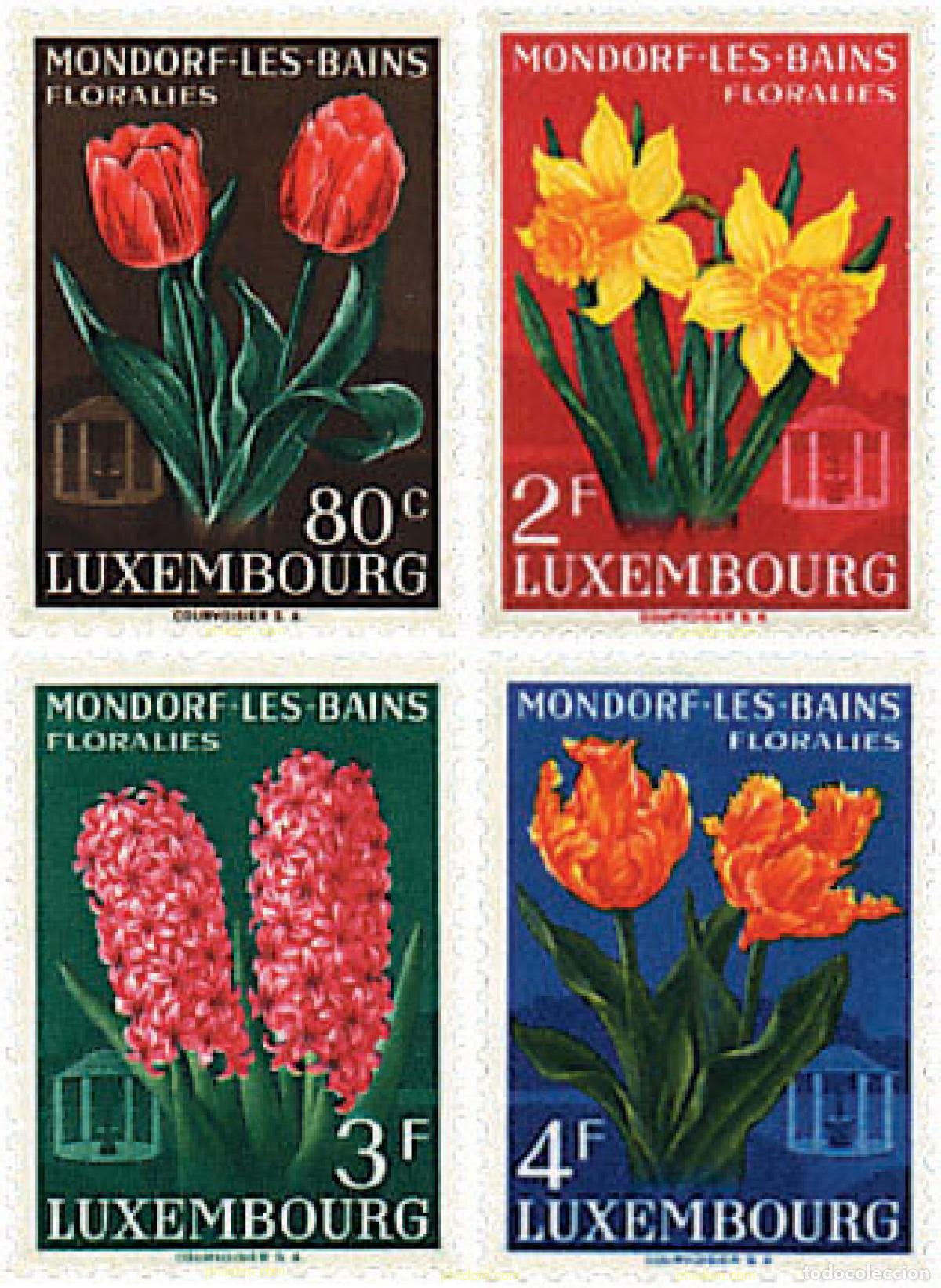 Sellos: 97271 MNH LUXEMBURGO 1955 FLORALIA DE MONDORF-LES-BAINS