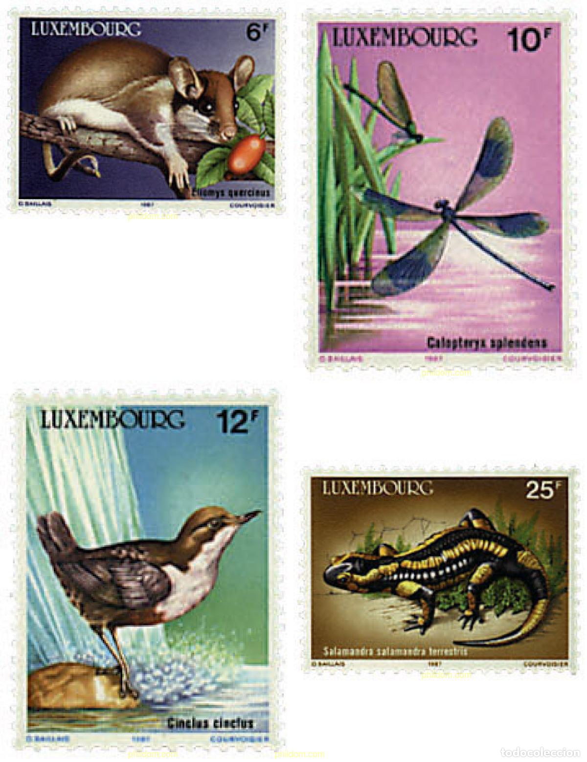 Sellos: 97633 MNH LUXEMBURGO 1987 A&Ntilde;O EUROPEO DEL MEDIO AMBIENTE