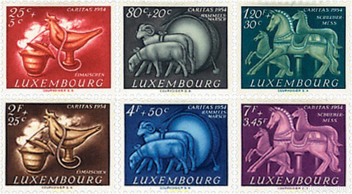 Sellos: 339447 HINGED LUXEMBURGO 1954 CARITAS