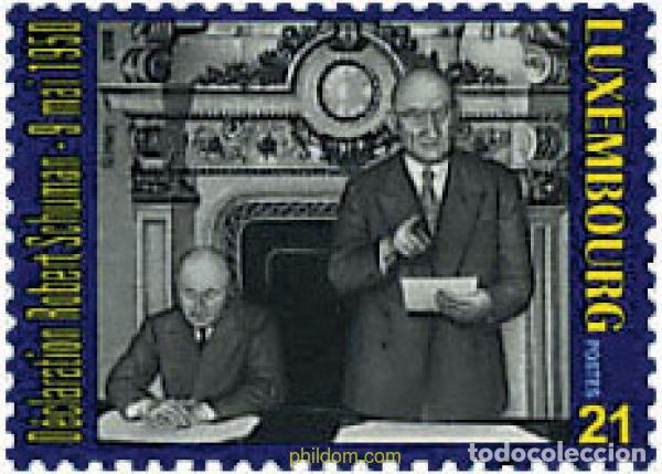 Sellos: 50679 MNH LUXEMBURGO 2000 50 ANIVERSARIO DEL PLAN SCHUMAN