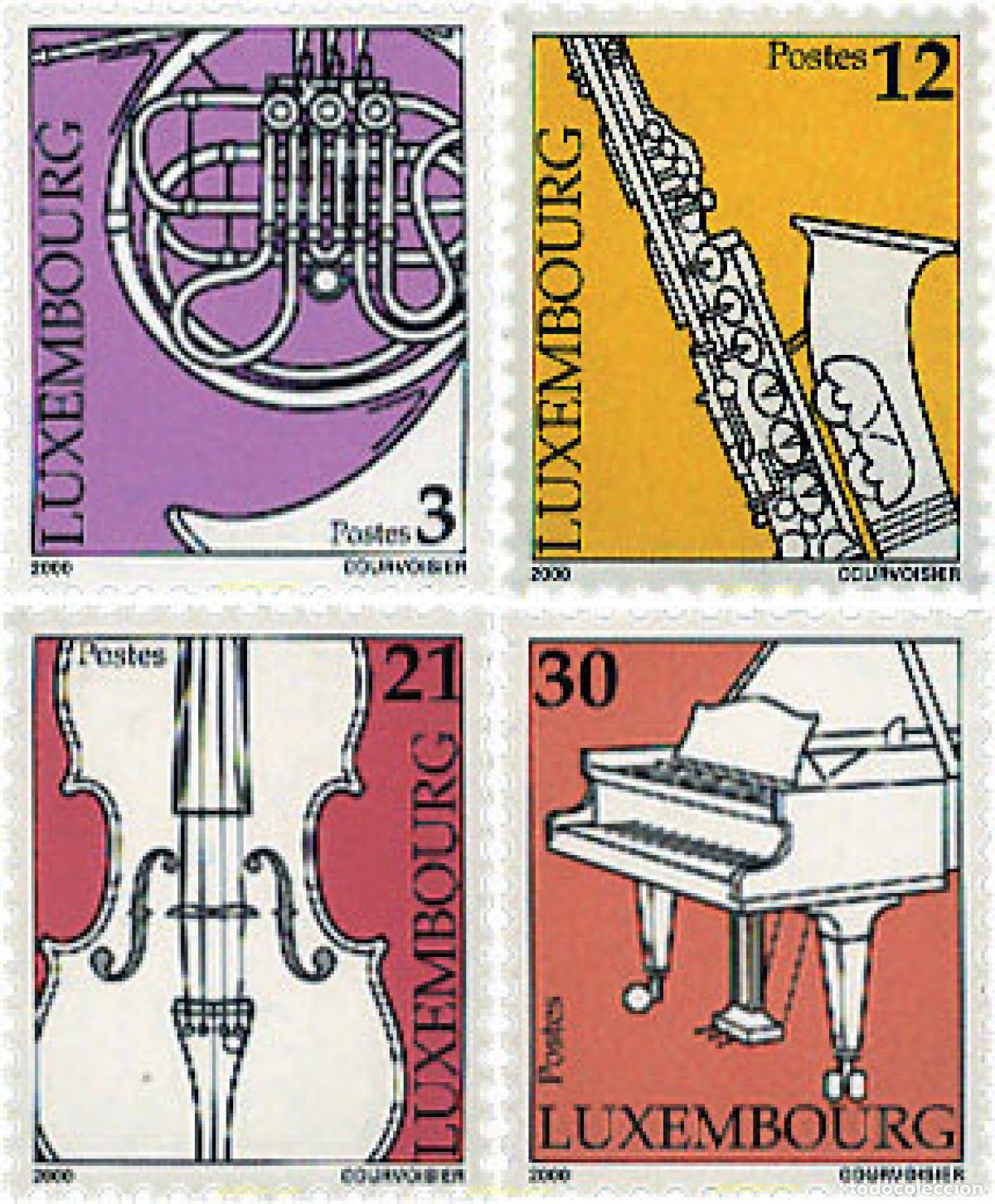 Sellos: 59083 MNH LUXEMBURGO 2000 INTRUMENTOS MUSICALES